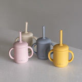Silicone Straw Cup - Sunshine