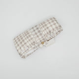all plaid out, reusable change mat, luxe quilted change mat; reusable cloth nappy accessory