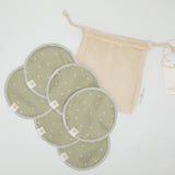 Premium Reusable Nursing Pads Pack - Field of Hearts
