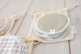Premium Reusable Nursing Pads Pack - Field of Hearts