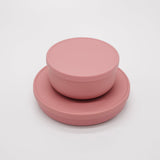 Silicone Bowl with Lid - Dusky Pink