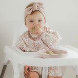 Sleeved Bib - Wild Daisy Lilac Ash