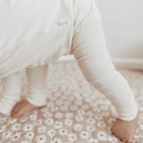 Organic Ribbed Legging - Vanilla