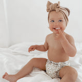 V2 Premium Pocket Cloth Nappy - Wild Daisy Sea mist Green