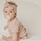 Organic Ribbed Headband - Dusky Primrose