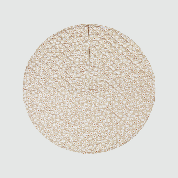 Quilted Luxe Play Mat - Wild Daisy Greige