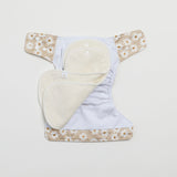 V3 Ai2 Modern Cloth Nappy - Wild Daisy Greige