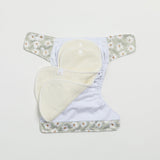 V3 Ai2 Modern Cloth Nappy - Wild Daisy Sea Mist Green