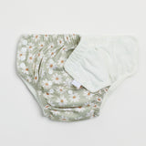 Premium Reusable Training Pants - Wild Daisy Sea Mist Green