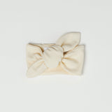 Organic Ribbed Headband - Vanilla