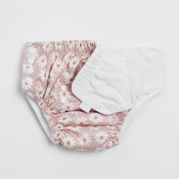 Premium Reusable Training Pants - Wild Daisy Lilac Ash