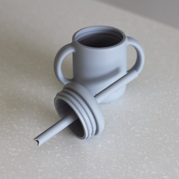Silicone Straw Cup - Oat