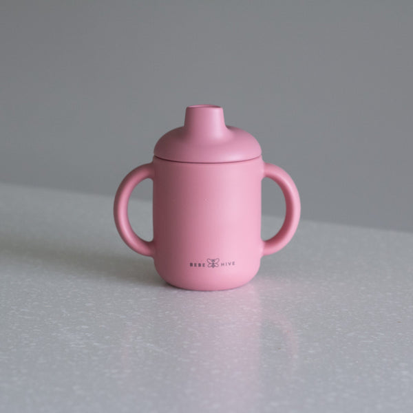 Silicone Sipper Cup - Dusky Pink