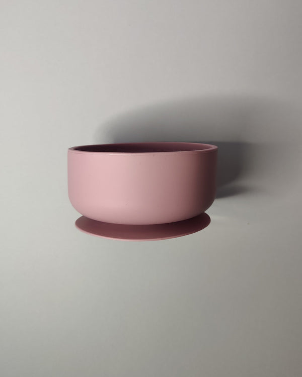 SAMPLE - Silicone bowl with suction base - Dusky Pink