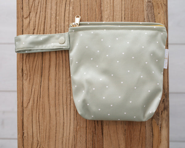 Mini Wet Bag - Field Of Hearts