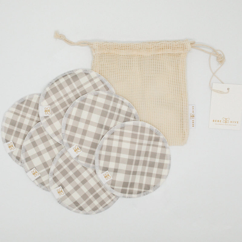 Premium Reusable Nursing Pads Pack - All Plaid Out